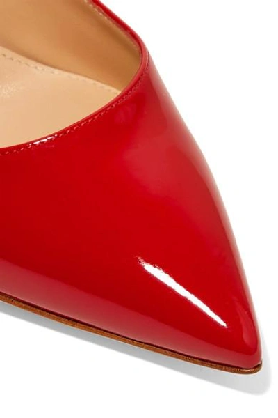 Shop Gianvito Rossi 105 Patent-leather Pumps In Red