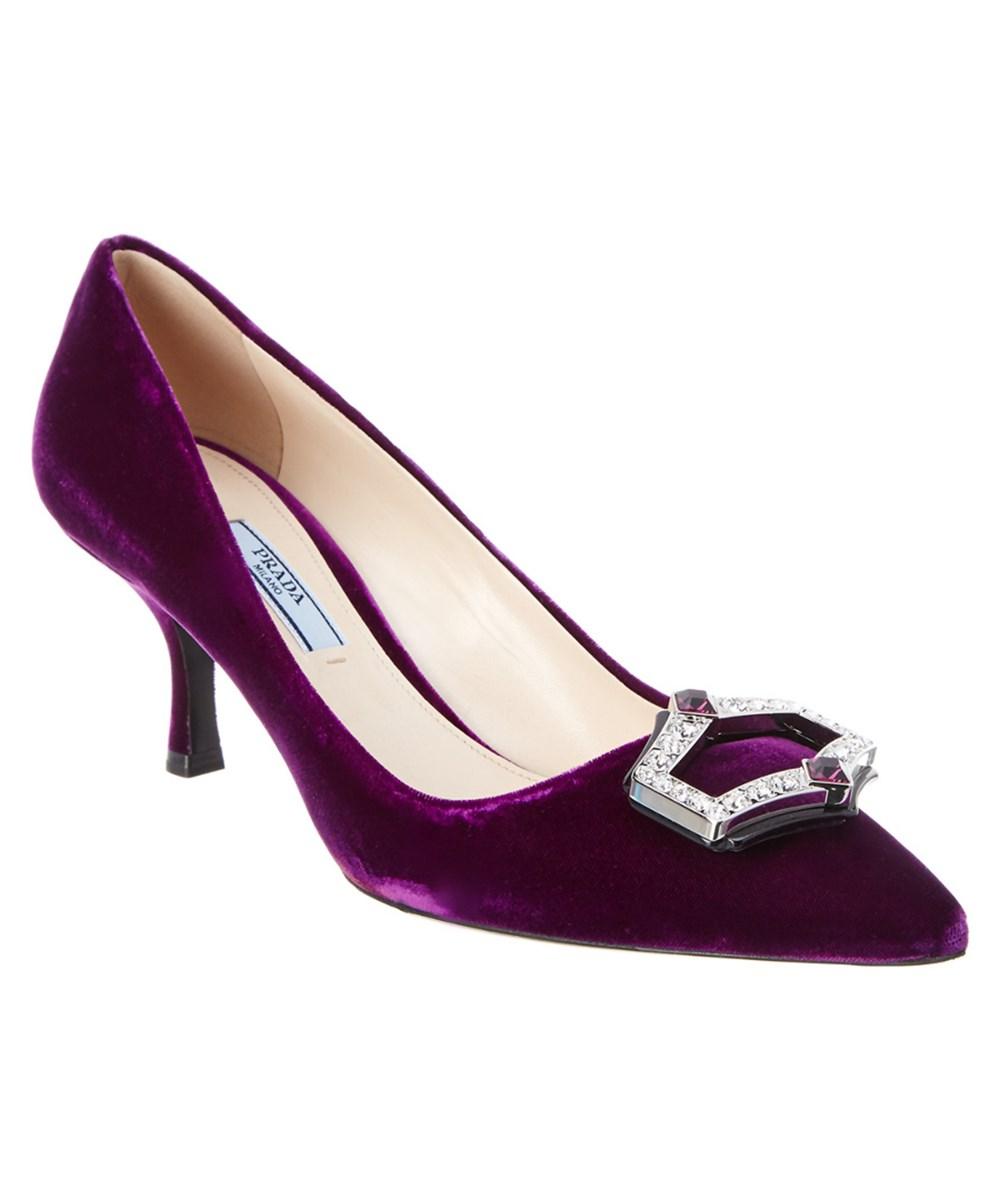 prada crystal embellished pumps