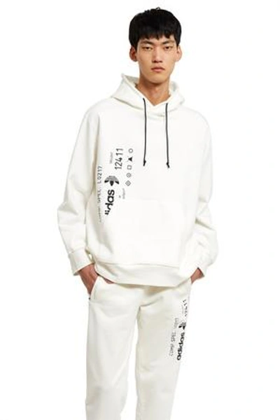 Shop Adidas Originals By Alexander Wang Opening Ceremony Graphic Hoodie In Core White