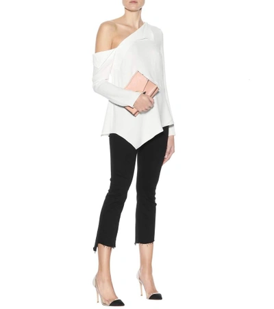 Shop Proenza Schouler Crêpe One-shoulder Top