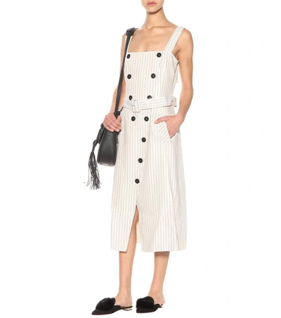 Shop Altuzarra Audrey Striped Dress In Beige