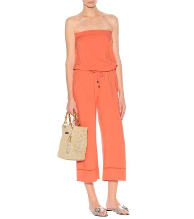 Shop Heidi Klein Havana Strapless Jumpsuit In Orange