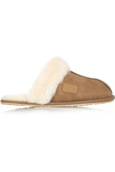 Shop Australia Luxe Collective Woman Shearling Slippers Brown