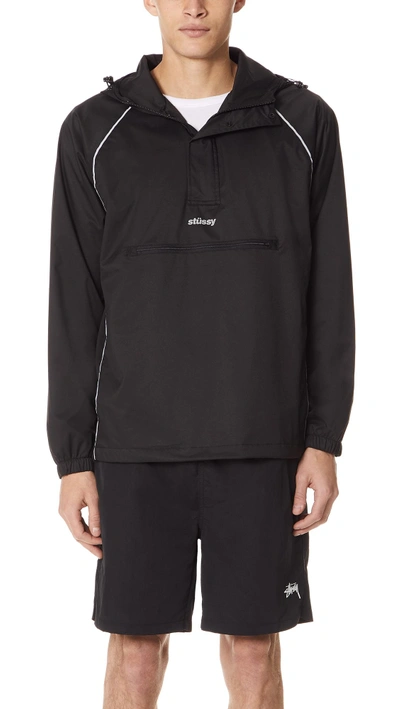 Shop Stussy 3m Piping Jacket In Black
