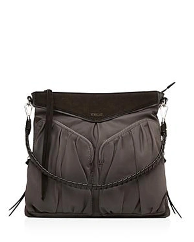 Shop Mz Wallace Thompson Hobo In Black Magnet/silver