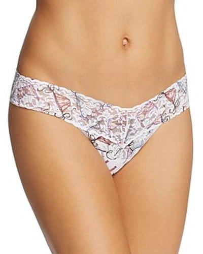 Shop Hanky Panky Low-rise Printed Thong In Pretty Little Things