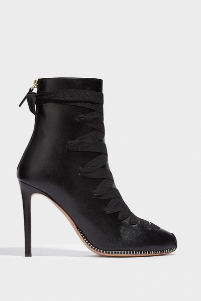 Shop Altuzarra Leather Ankle Boots In Black