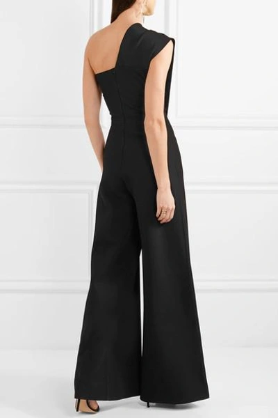 Shop Stella Mccartney One-shoulder Stretch-knit Jumpsuit