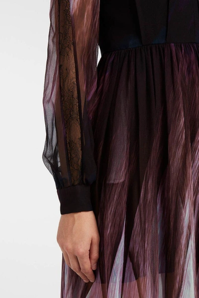 Shop Elie Saab Printed Silk-blend Georgette Gown