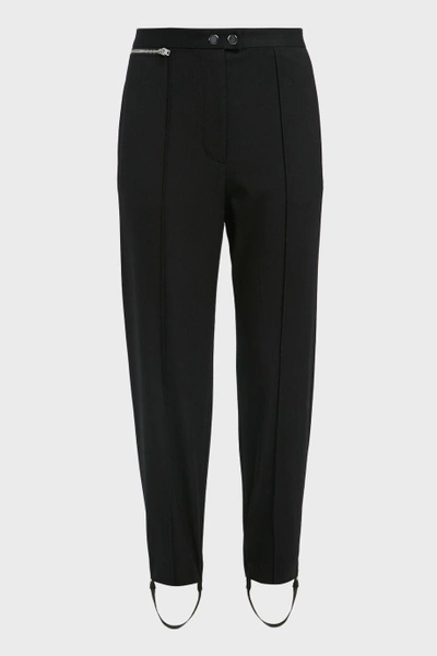 Shop 3.1 Phillip Lim Stirrup Wool-blend Trousers In Black