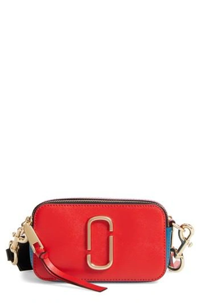 Shop Marc Jacobs Snapshot Crossbody Bag In Lava Red Multi