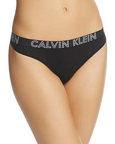 Shop Calvin Klein Ultimate Cotton Thong In Black