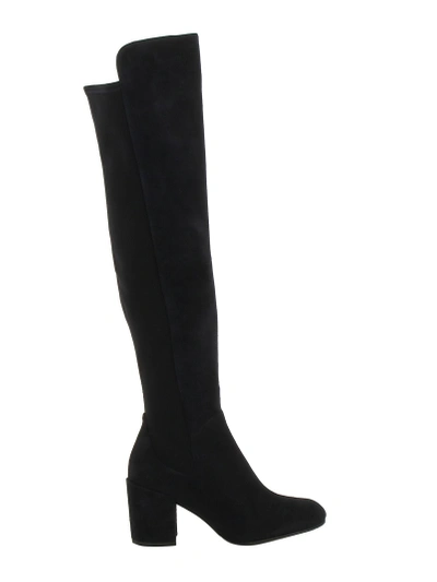 Shop Stuart Weitzman Halftime Stretch Over-the-knee Boots In Black