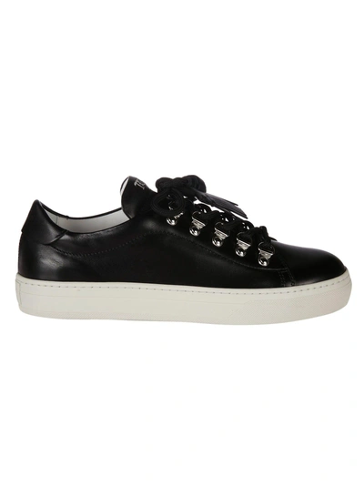 Shop Tod's Tassel Sneakers In Black