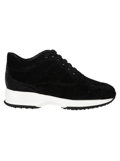 Shop Hogan Platform Low-top Sneakers In Black
