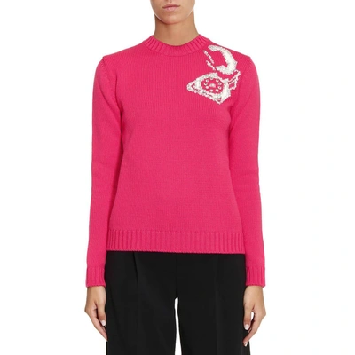 Shop Miu Miu Sweater Sweater Women  In Pink