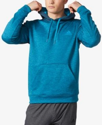 Adidas Originals Adidas Men's Team Issue Climawarm Fleece Hoodie In Teal |  ModeSens