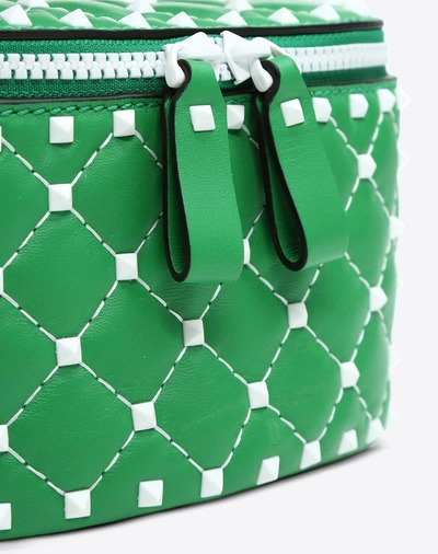 Shop Valentino Free Rockstud Spike Belt Bag In Green