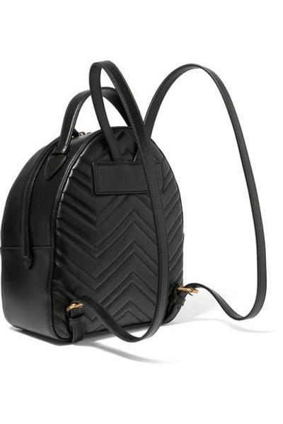Shop Gucci Gg Marmont Quilted Leather Backpack In Black