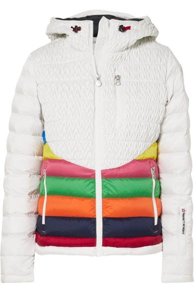 Shop Perfect Moment Vale Hooded Ski Jacket In White
