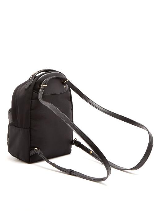 Stella Mccartney Black Mini Nylon Falabella Go Backpack | ModeSens