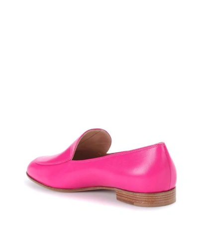 Shop Gianvito Rossi Exclusive To Mytheresa.com - Leather Loafers In Pink