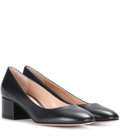 Shop Gianvito Rossi Exclusive To Mytheresa.com - Linda 45 Leather Pumps In Black