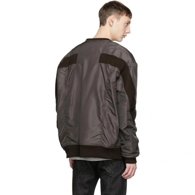 Facetasm Brown Big Ma-1 Bomber Jacket | ModeSens