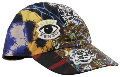 Shop Kenzo Baseball Cap In Multicolore