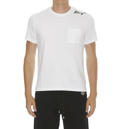 Shop Kenzo Signature Tshirt In White