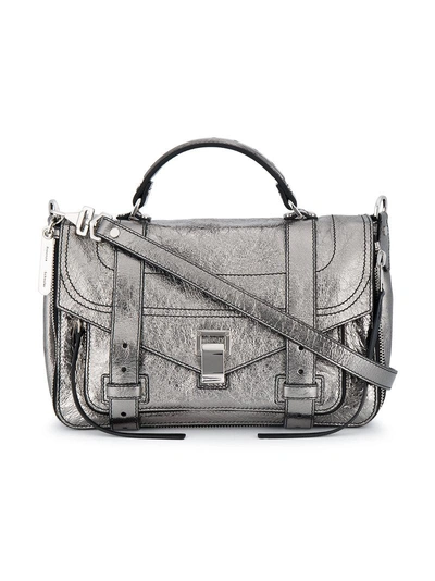 Metallic leather Medium PS1 satchel