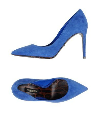 Shop Dolce & Gabbana Pumps In Bright Blue