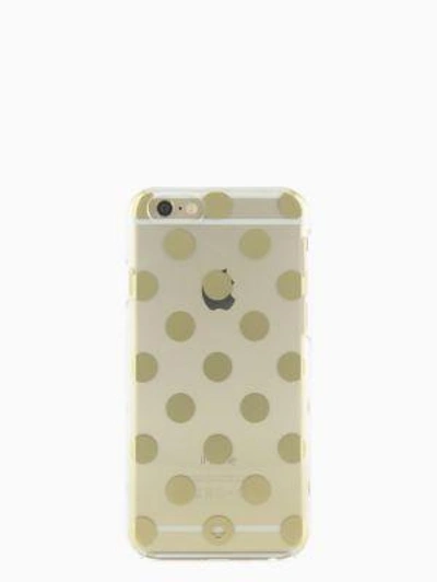 Shop Kate Spade Iphone Cases Le Pavillion Clear Iphone 6 Case In Clear/gold