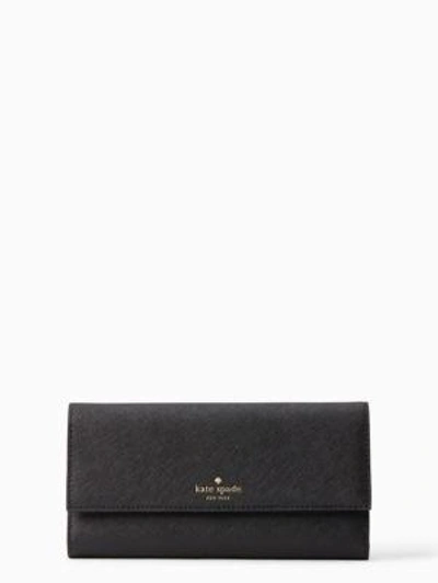 Shop Kate Spade Leather Iphone 7 & 8 Plus Wallet In Black