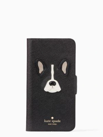 Shop Kate Spade Antoine Applique Folio Iphone 6 Plus Case In Black Multi
