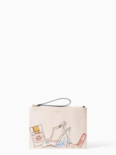 Shop Kate Spade Wedding Belles This Is The Life Medium Bella Pouch In Multi