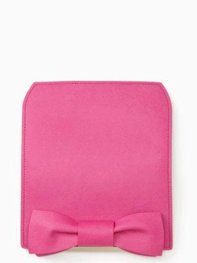 Shop Kate Spade Make It Mine Bow Flap In Vivid Snapdragon