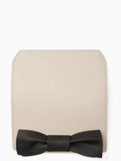 Shop Kate Spade Make It Mine Bow Byrdie Flap In Tusk/black