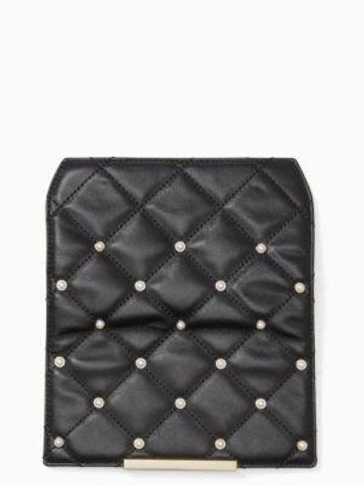 Shop Kate Spade Make It Mine Pearl Flap In Black