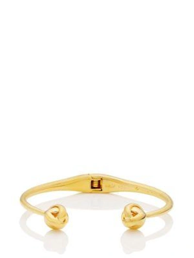 Shop Kate Spade Knot Cuff In Gold