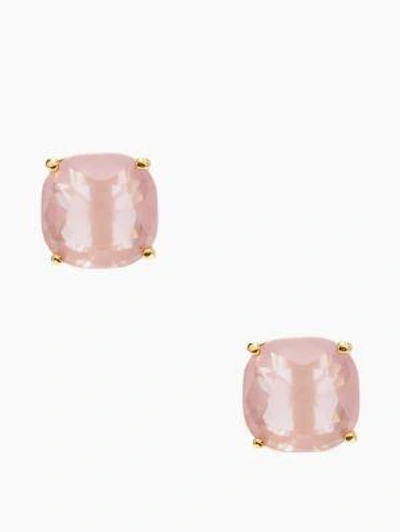 Shop Kate Spade Small Square Studs In Light Pink