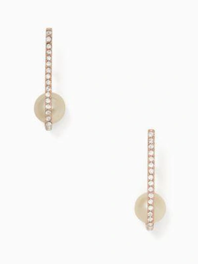 Shop Kate Spade Shine On Pearl Cuff Earrings In Blush