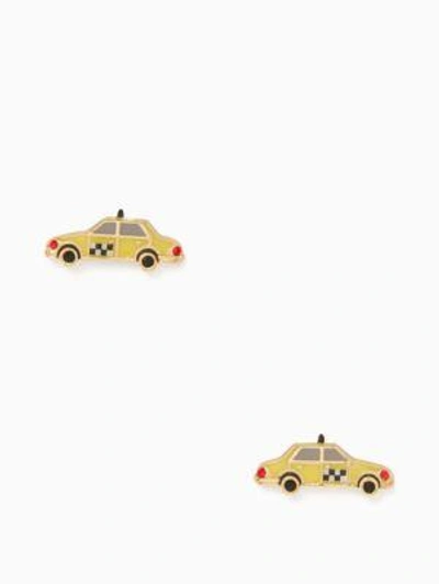 Shop Kate Spade Ma Cherie Taxi Studs In Yellow Multi