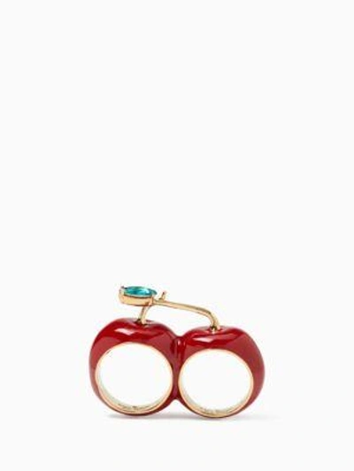 Ma Ch rie Cherry Double Ring In Size 5