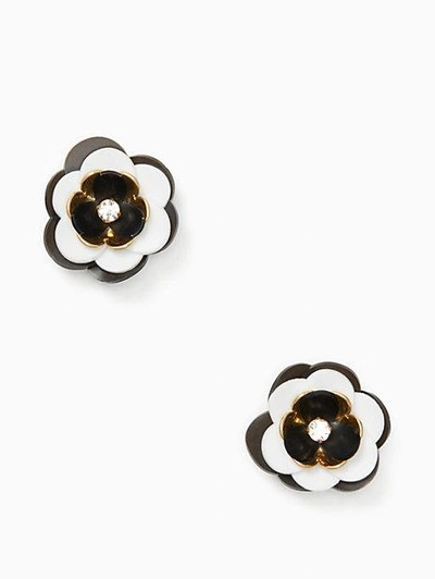 Shop Kate Spade Rosy Posies Statement Studs In Neutral
