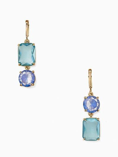 Shop Kate Spade Shine On Drop Earrings In Blue