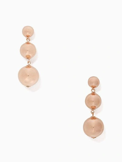 Shop Kate Spade Golden Girl Bauble Drop Earrings In Rose Gold