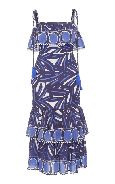 Shop Alexis Faretta Midi Dress In Blue