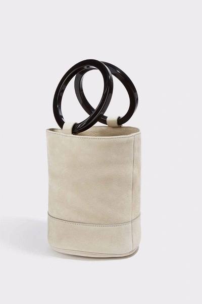 Shop Simon Miller Bonsai 20 Nubuck Bucket Bag In Pearl