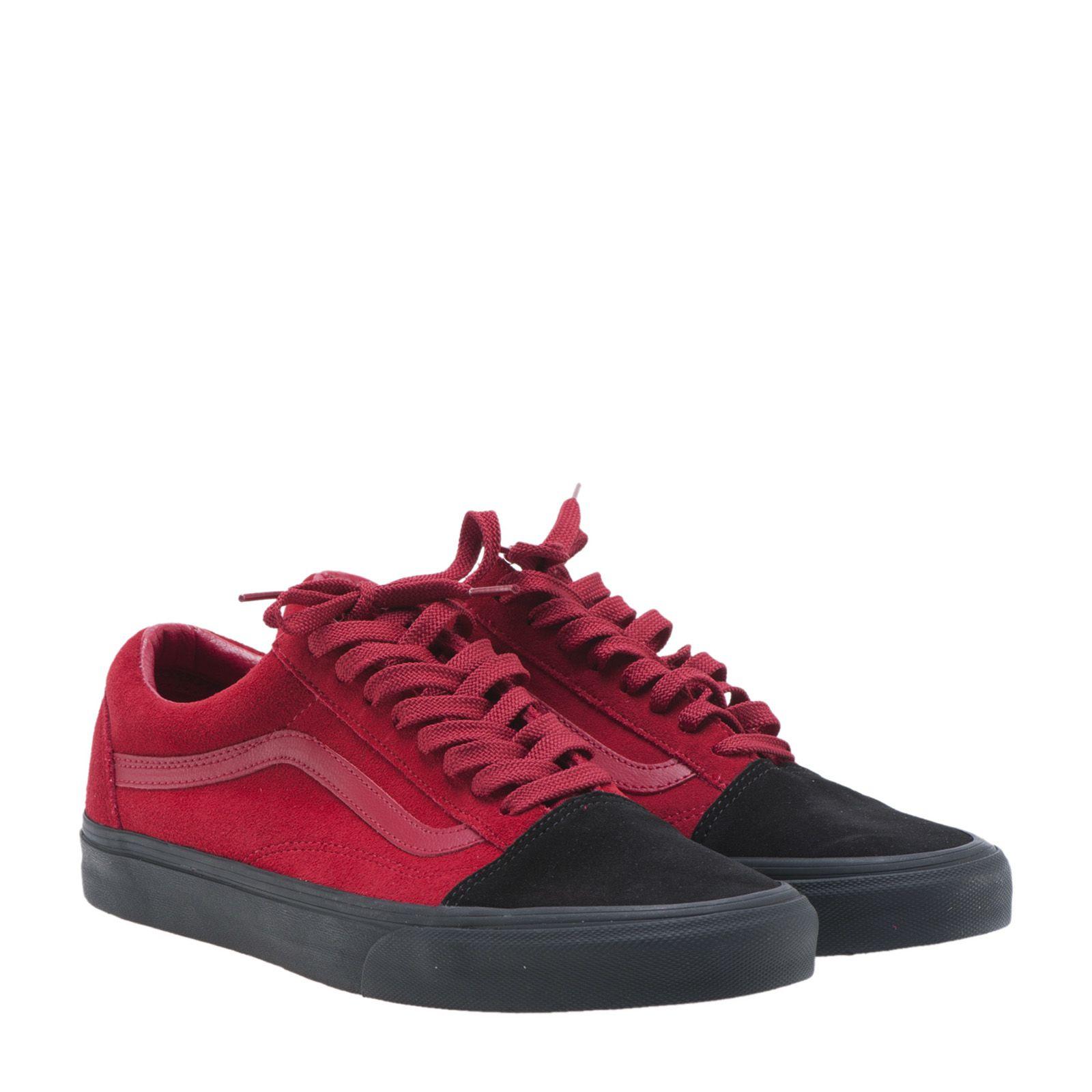 red vans black sole